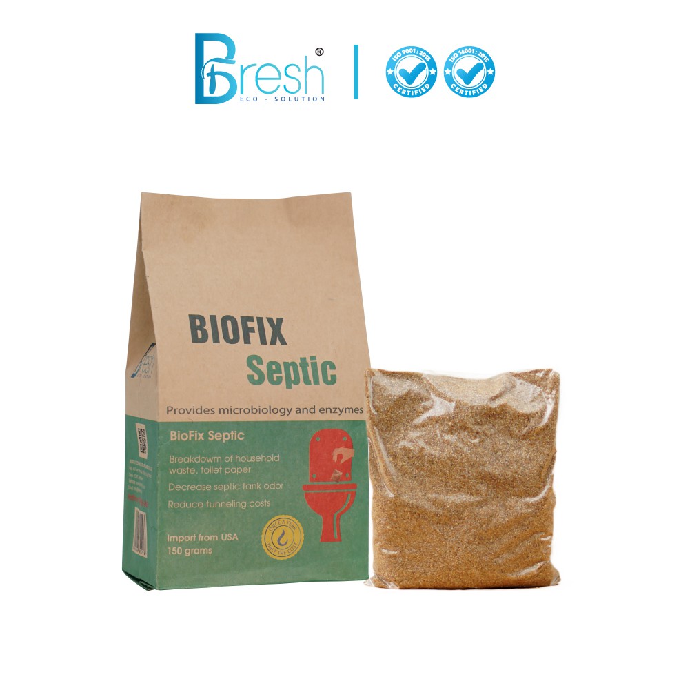Vi sinh xử lý hầm tự hoại Biofix Septic gói 150 grams