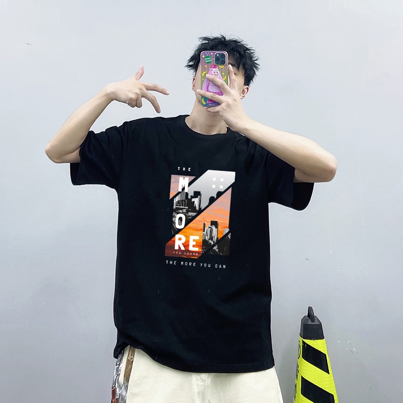 Áo thun tay lỡ nam nữ form rộng The City , áo phông nam nữ Unisex cổ tròn vải cotton - GW Shop | BigBuy360 - bigbuy360.vn