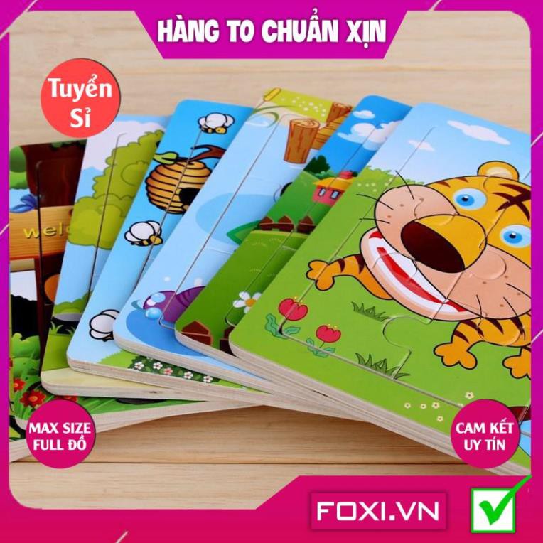 [FREESHIP HÀNG ĐẸP] Tranh ghép hình puzzle Foxi-Đồ chơi bằng gỗ-giáo dục cho bé trò chơi siêu trí tuệ đa dạng các mẫu