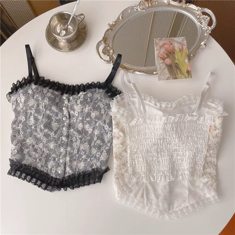 [Loại 1 Túi Zip] Áo Bra Ren Hoa Nhí Siêu Xinh Phối Viền Ren Áo Croptop Thời Trang Cho Bạn Gái Mainia Shop