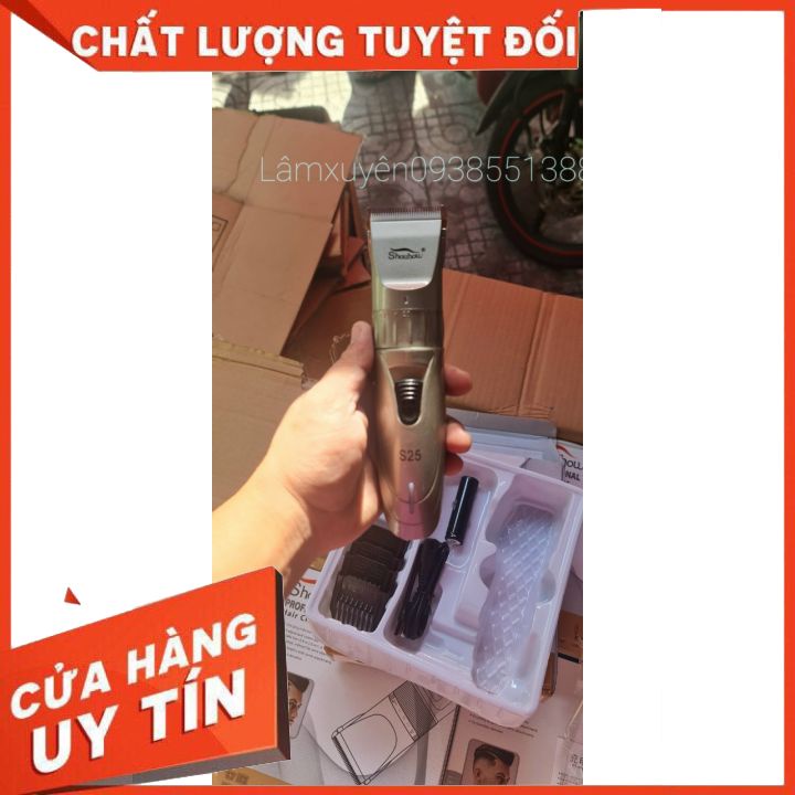 [Siêu Phẩm] Tông đơ cắt tóc SHOUHOW S25  CHÍNH HÃNG  thiết kế sang chảnh,hợp kim thép,lưỡi thép, chuyên dụng cho salon