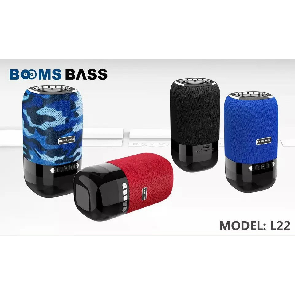 Loa Bluetooth Boombass LB22 loa mẫu mới âm thanh Bass siêu ấm - Hỗ trợ thẻ nhớ, Bluetooth, audio 3.5mm