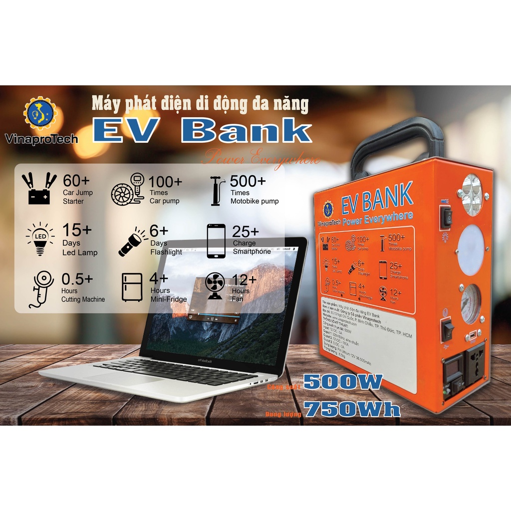 Máy phát điện di động đa năng, trạm điện đi động, bình tích điện