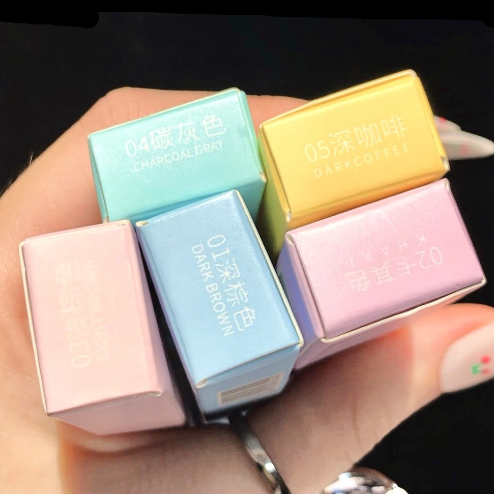 [Hàng mới về] Bút Chì Kẻ Lông Mày XIXI Hai Đầu Mỏng 0.15CM Chống Nước Không Nhòe 5 Màu Tùy Chọn