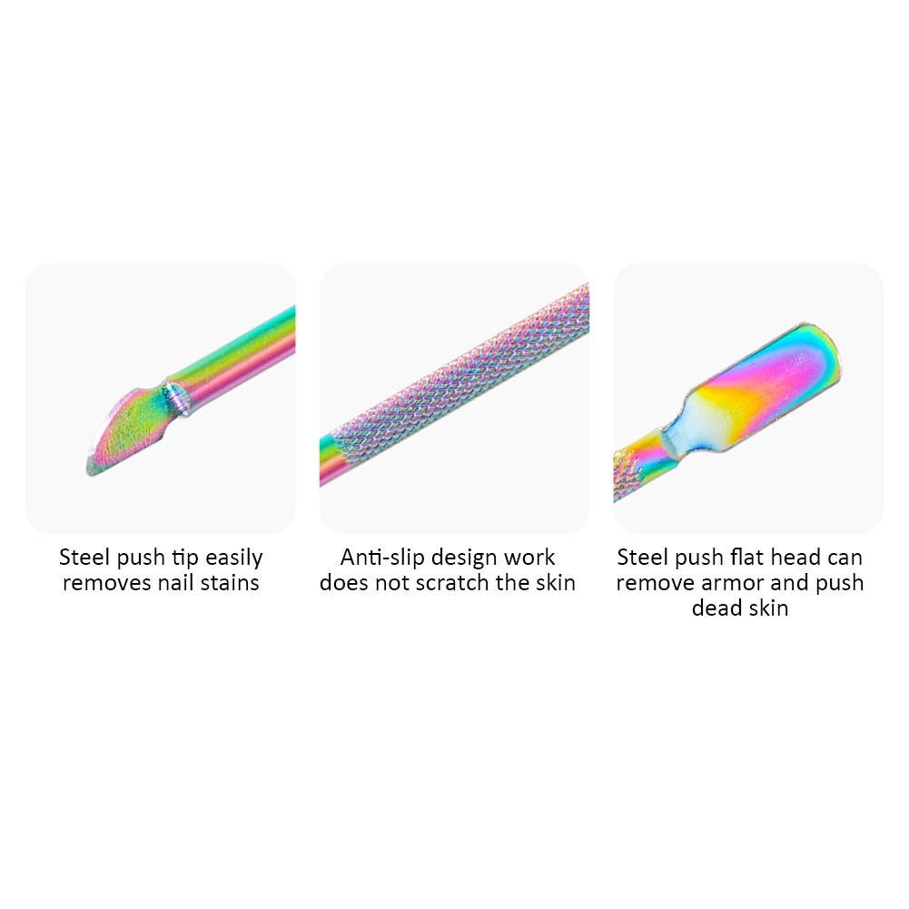 Còn Hàng 3 Chiếc Kéo Cắt Móng Tay Nghệ Thuật Bằng Thép Không Gỉ Kéo Cắt Lớp Biểu Bì Dụng Cụ Đẩy Da Chết Dụng Cụ Làm Móng Tay Móng Chân Đẩy Móng Tay Thanh Toán Khi Nhận Hàng