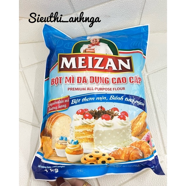 BỘT MÌ ĐA DỤNG CAO CẤP MEIZAN Gói 500g/1Kg