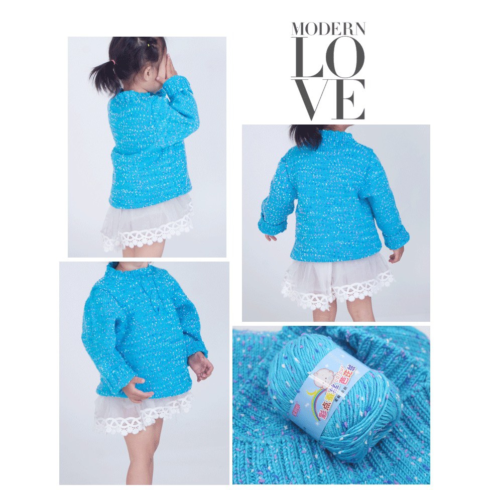 Len Baby Tuyết, len chuyên dùng đan móc cho trẻ em, mềm mịn, nhẹ phù hợp với nhiều loại da