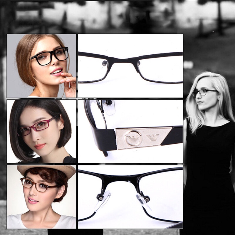 Kính Đọc Sách Gọng Vuông Kim Loại 100~400