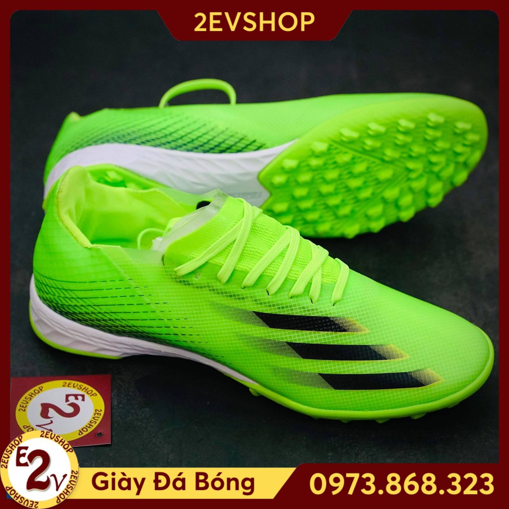 Giày Đá Bóng 𝗧𝗙 𝗔𝗱𝗶𝗱𝗮𝘀 𝗫 𝗚𝗛𝗼𝘀𝘁𝗲𝗱.𝟭 Xanh Lá Đã Khâu ˇ ⁵ ' ' P:{