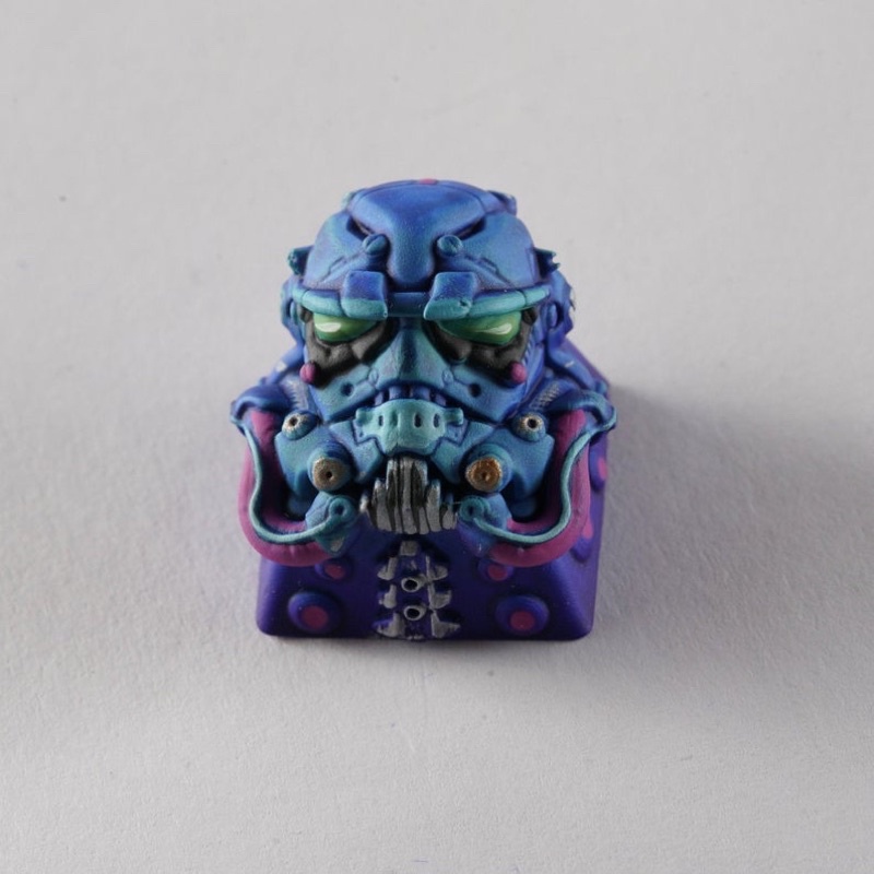 Nút bàn phím cơ Cyberpunk trooper .Keycap resin Cyberpunk trooper.Keycap Artisan