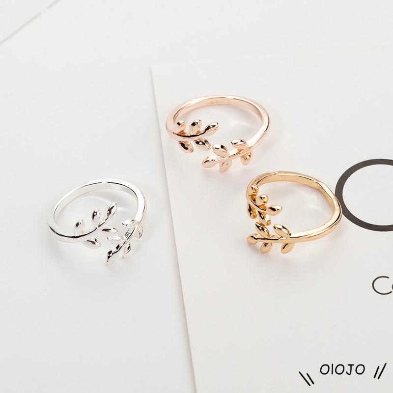 Nhẫn Họa Tiết Lá Cây Tự Vệ Độc Đáo