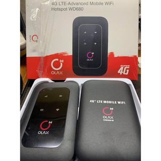 Cục phát wifi mini bỏ túi - cục phát wifi bằng sim 4g olax wd680 - sóng khỏe - ổn định - đa mạng