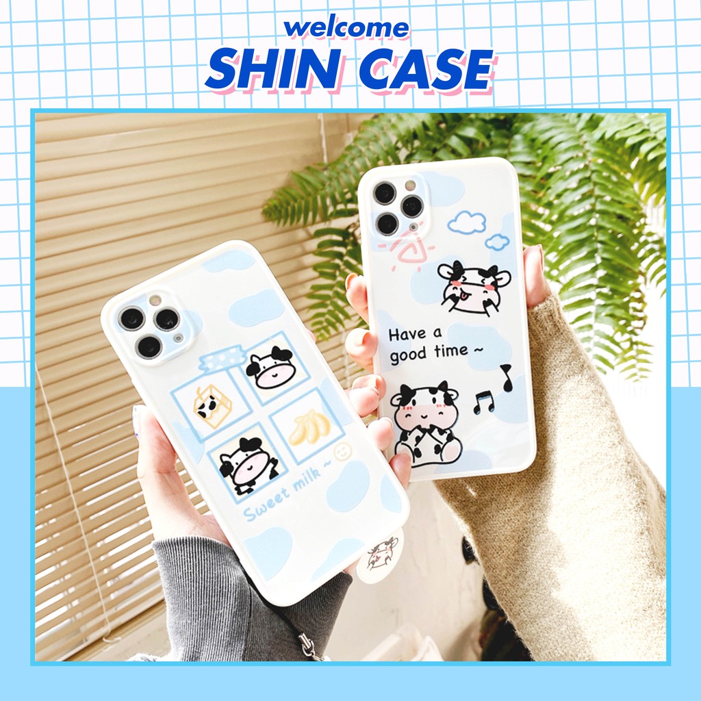 Ốp lưng iphone Sweet Cow IMD dày dặn viền nổi 5/5s/6/6plus/6s/6splus/7/7plus/8/8plus/x/xr/xs/11/12/pro/max/plus/promax