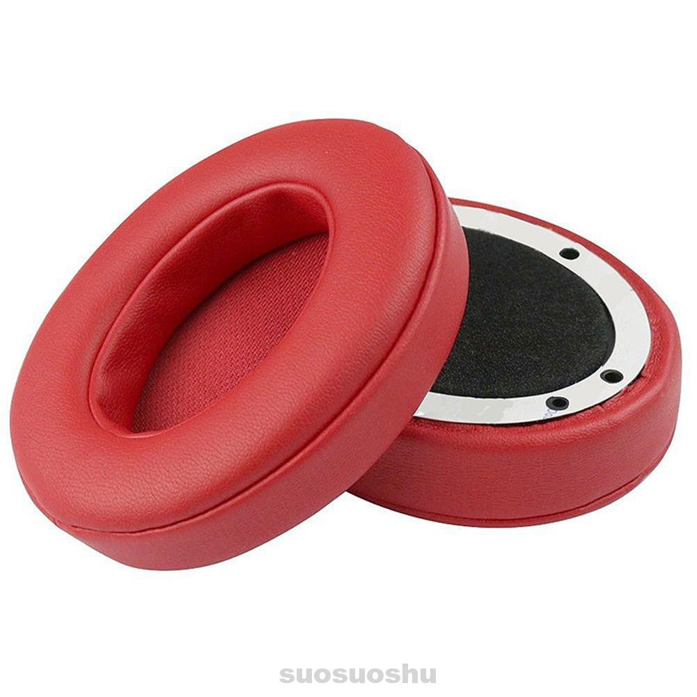 Ear Pad Round Sponge Elastic Headphone Noise Reduction Easy Install Artificial Leather For Beats