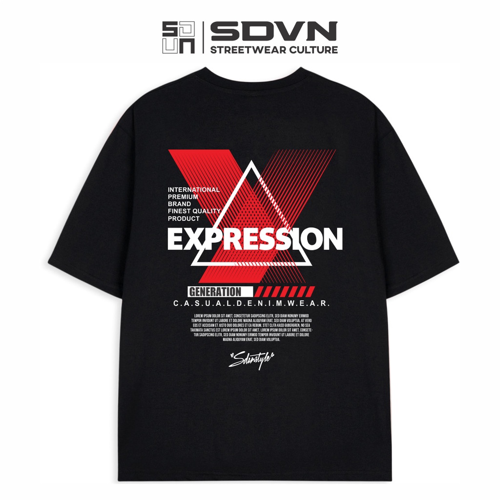 Áo Thun Unisex Nam Nữ Form Rộng SDVN Expression