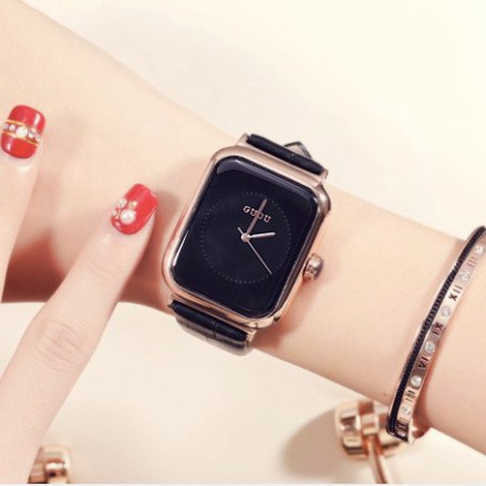 Đồng Hồ Nữ - GUOU Nữ GU1640 Dây Da Mặt Vuông - 4 màu #guou