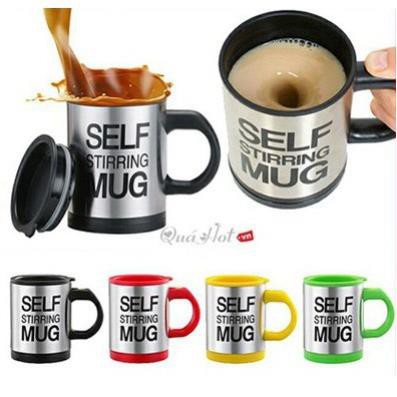 Sale Khủng Hàng Chất Lượng Cốc Pha Cà Phê Thông Minh Tự Khuấy Self Stirring Mug, Dùng Pin Tiện Dụng