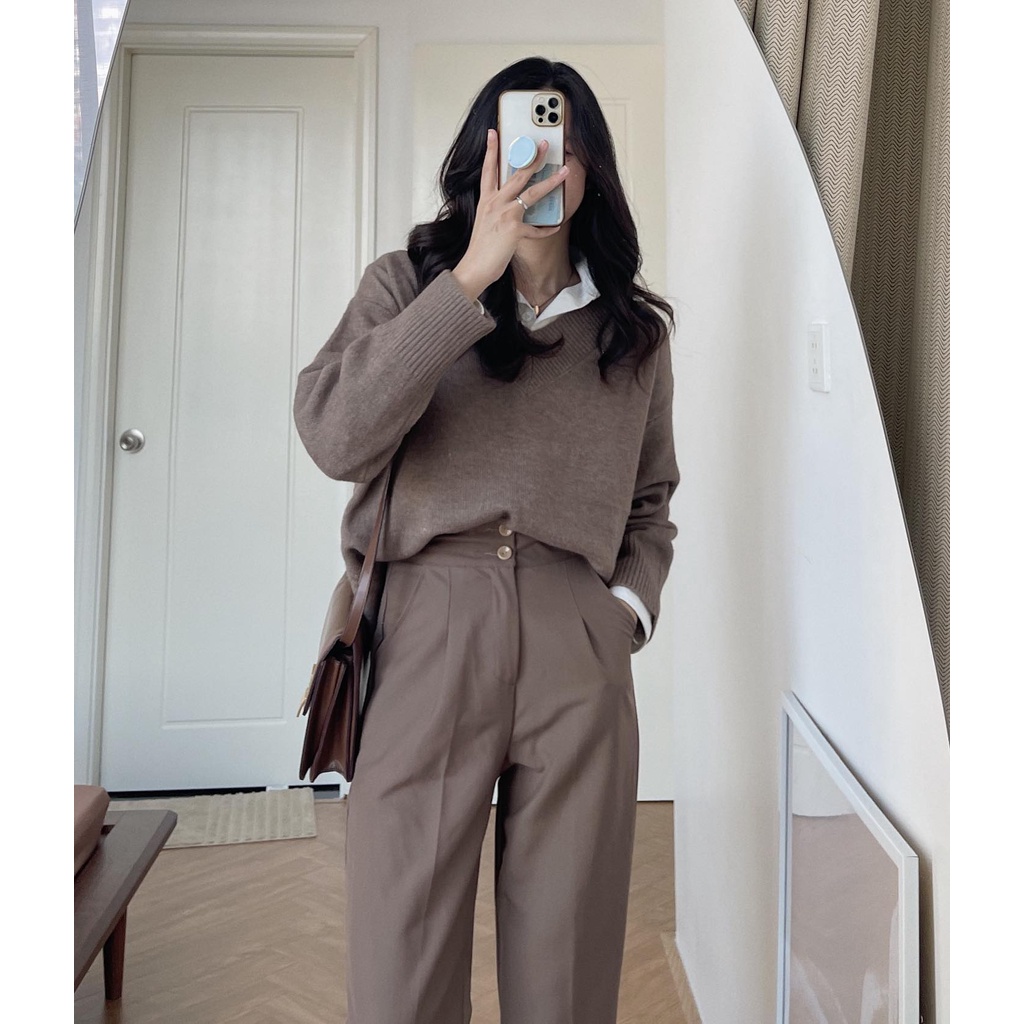 (ảnh thật) Audrey Len cổ tim trơn 955 | BigBuy360 - bigbuy360.vn