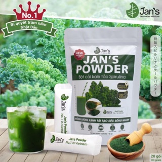 Bột cải kale tảo spirulina 60gr (20 gói tiện dụng)
