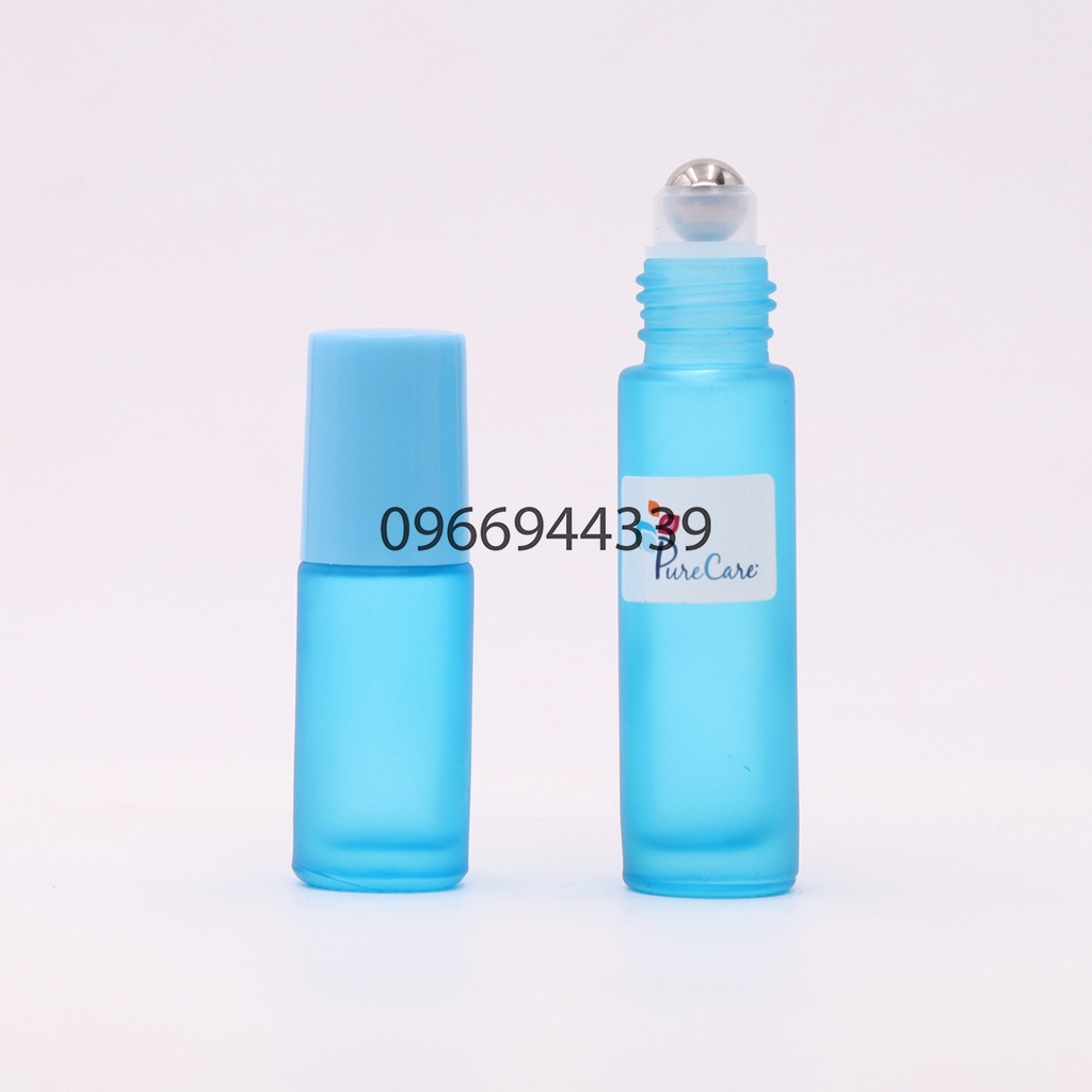 (MẪU 2022) Chai thủy tinh bi lăn màu 5ml 10ml cao cấp chiết nước hoa tinh dầu