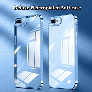  Ốp Điện Thoại Silicon Mềm Trong Suốt Mạ Điện Bảo Vệ Ống Kính Máy Ảnh Cho iPhone 7 8 plus 7plus 6 6s se2020 