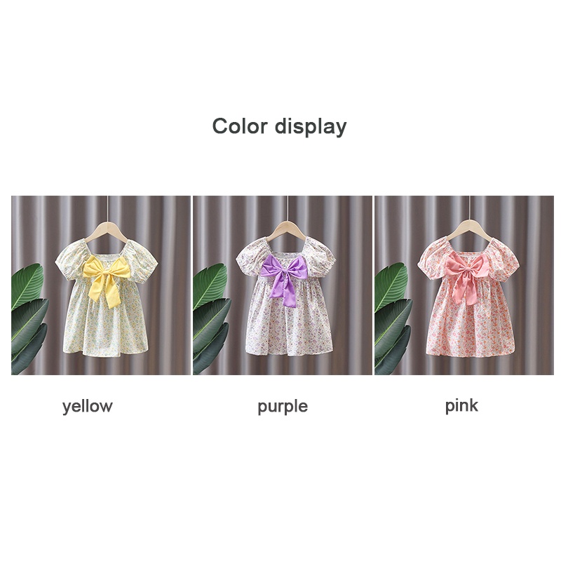 Đầm công chúa IQ ANGEL họa tiết hoa nhí xinh xắn thời trang cho bé gái