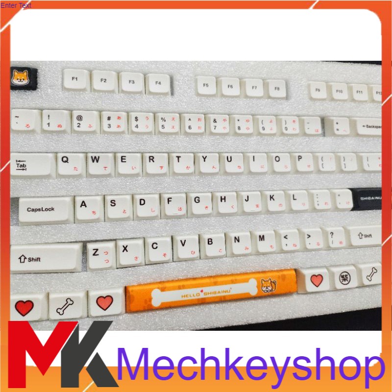 [Mã SKAMPUSHA7 giảm 8% đơn 250k]Bộ keycap Shiba Inu 118 phím XDA profile, thick pbt in dye sub