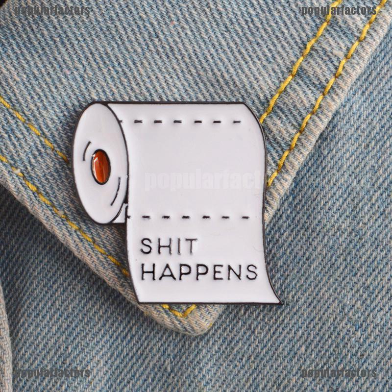 Ghim Cài Áo Hình Cuộn Giấy Vệ Sinh Dễ Thương