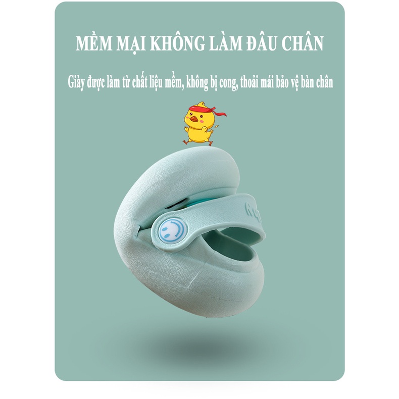 Sục trẻ em ZAKUDO giày crocs chống thấm nước CHỐNG TRƯỢT siêu đẹp cho bé yêu DQ01