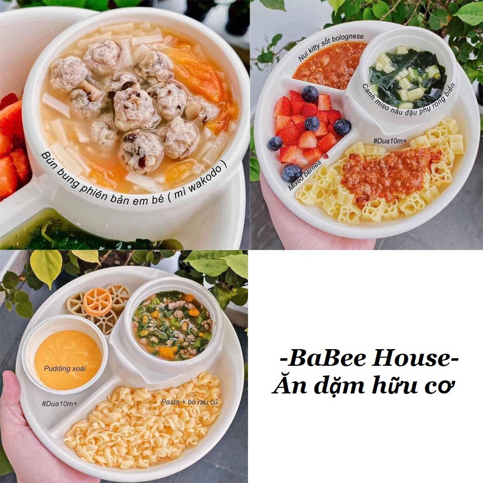 Khay Ăn Dặm Kiểu Nhật BLW Cho Bé Ăn Dặm Hàng Nội Địa Nhật - BaBee House