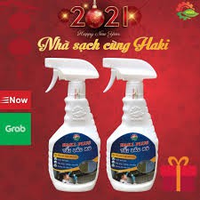 Tẩy dầu mỡ Haki Plus - SIÊU SẠCH SIÊU NHANH - tẩy bếp, dầu mỡ lưới hút mùi, xoong nồi, cháy khét lâu ngày Haki - 650ml