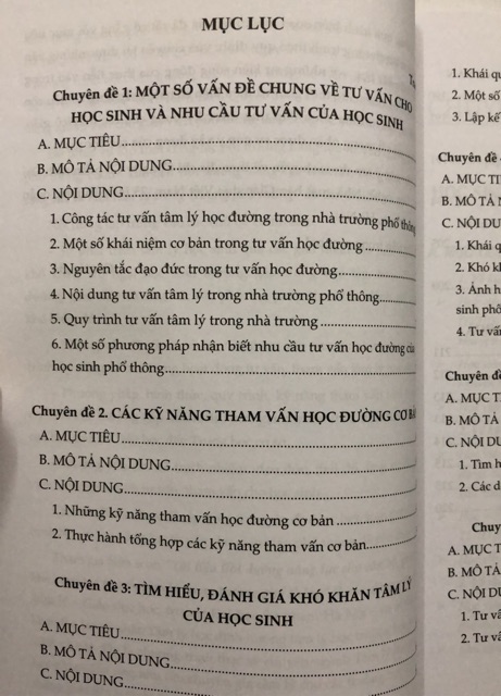 Sách - Tài liệu Bồi dưỡng năng lực cho cán bộ, giáo viên làm công tác tư vấn tâm lý tro