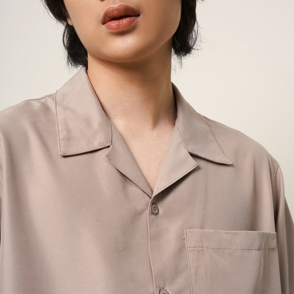 Áo Sơ Mi Cộc Tay Cổ Ve Nam UNICUS Claude Cuban Shirt