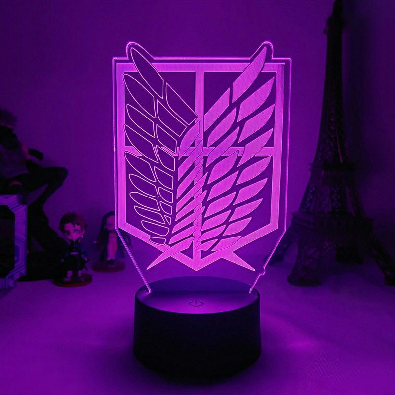 Đèn ngủ Led 3D biểu tượng Attack On Titan