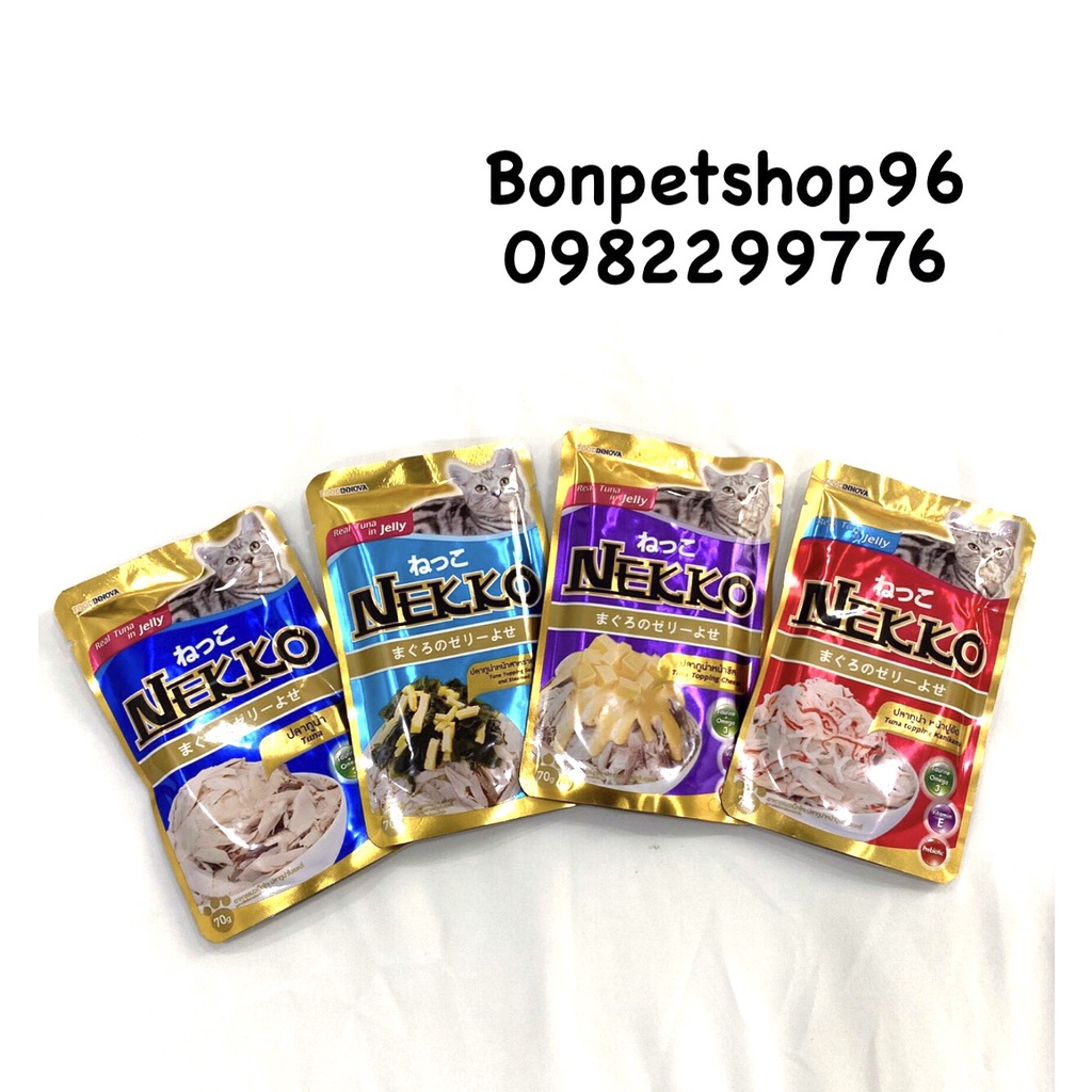 Pate Cho Mèo NEKKO nhiều vị HÀNG CHUẨN