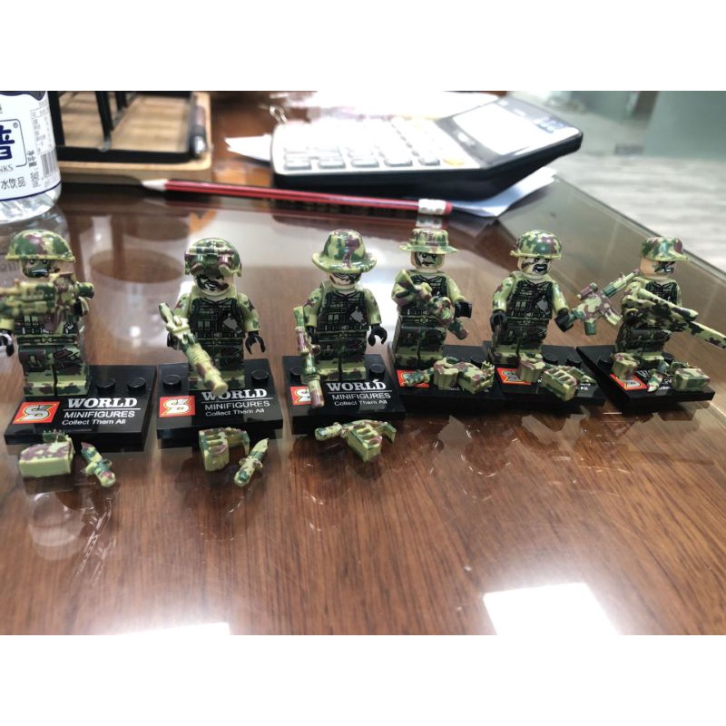 [ combo 12 nhân vật ] Bộ đồ chơi lắp ráp lego cho trẻ em lego quân sự cảnh sát bộ đội đặc nhiệm lính la mã