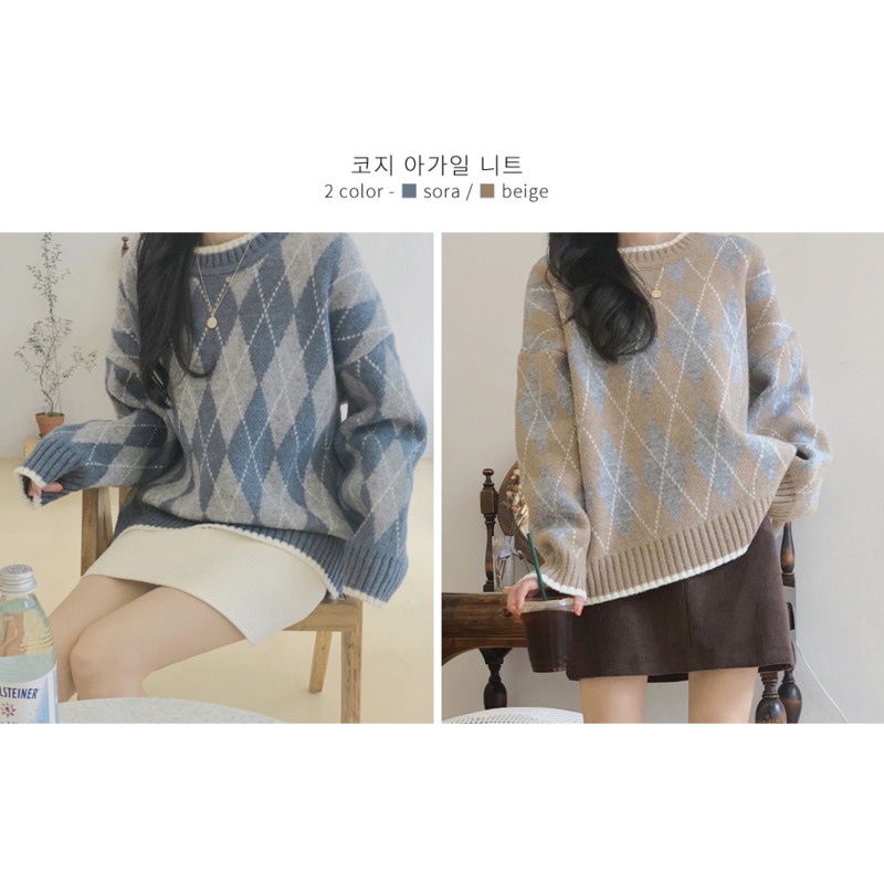 Áo khoác sweater dày dáng rộng dệt kim phong cách lười thời trang Hàn Quốc cho nữ 176179 | BigBuy360 - bigbuy360.vn