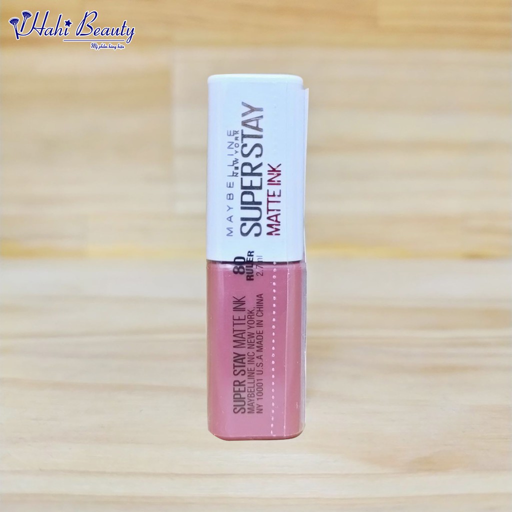 [Quà tặng] Son Kem Lì 16H Lâu Trôi Maybelline New York Super Stay Matte Ink Lipstick 2.7ml - 80 Ruler Gimmick