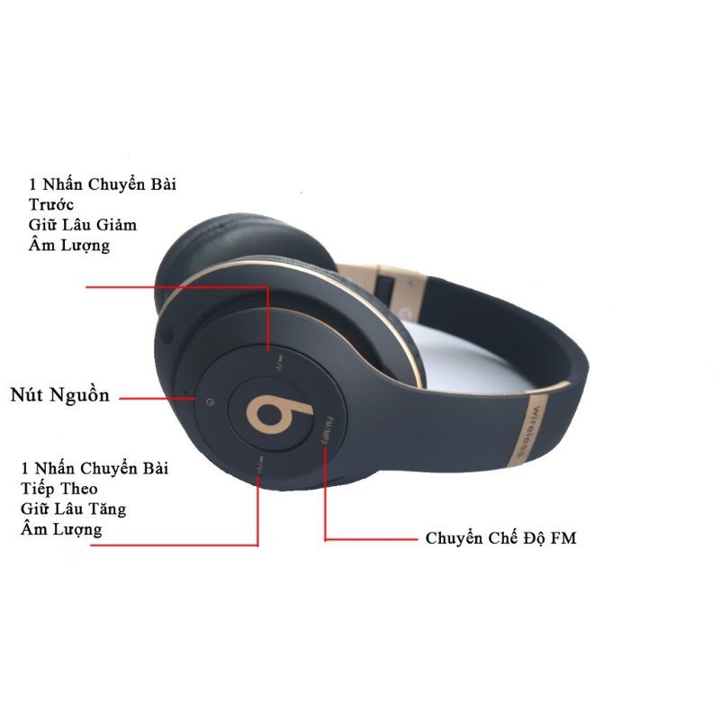 Tai nghe chụp Bluetooth Beats Studio 3 Wireless: Thưởng thức âm thanh trọn vẹn