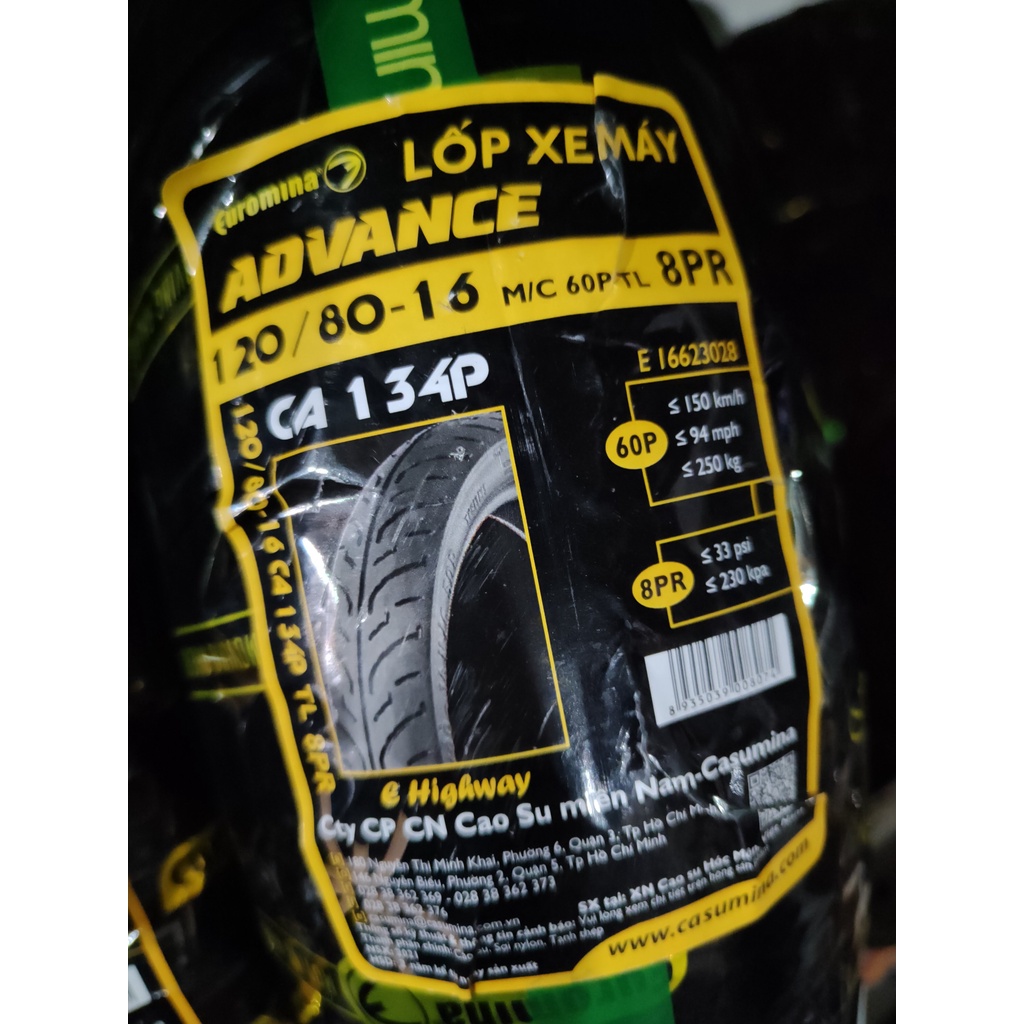 Lốp  sau SH 125/150 EUROMINA 120/80-16