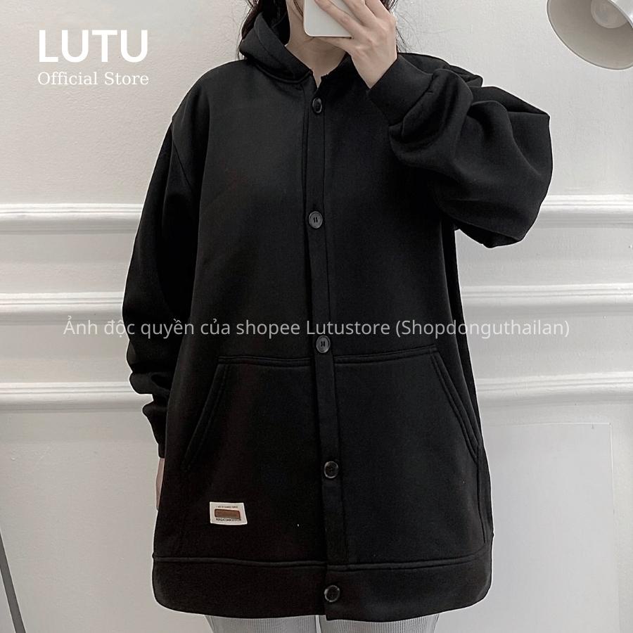 Áo Khoác Hoodie Unisex Nam Nữ Cài Cúc Chất Nỉ Bông Dày Dặn Form Rộng Oversize | BigBuy360 - bigbuy360.vn