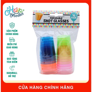 Ly nhựa mini nhiều màu 16 cái uncle bills – disposable shot cups