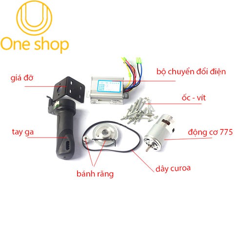 Combo DIY Xe Đạp Điện Động Cơ 775 12V