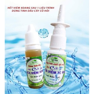 Tinh dầu cây cứt lợn + tinh chất xịt mũi cây cứt lợn: Viêm xoang, viêm mũi dị ứng.