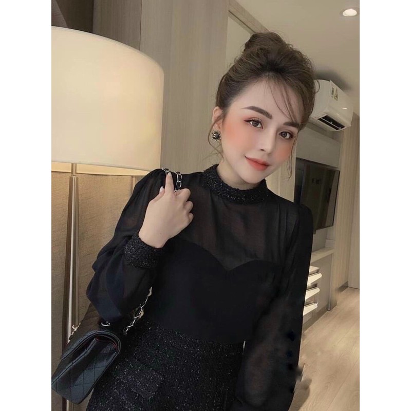 SÉ ÁO TƠ MIX CHÂN VÁY DẠ