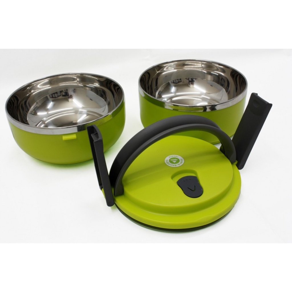 Hộp Đựng Cơm Giữ Nhiệt Ăn Trưa Văn Phòng 2 tầng Lõi Inox Giữ Nhiệt / Camen 2 Tầng Bằng Nhựa Lõi inox