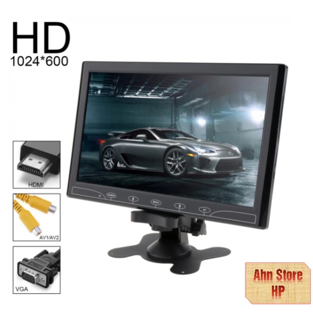 Màn Hình Ultra LCD 10.1"  AV-VGA-HDMI - Tích Hợp Loa - Dùng Trên Ôtô Hỗ trợ test Camera | BigBuy360 - bigbuy360.vn