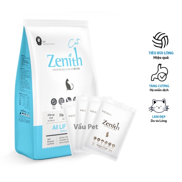 Hạt ZENITH HAIRBALL CARE - THức Ăn Hạt Cho Mèo Tiêu Búi Lông