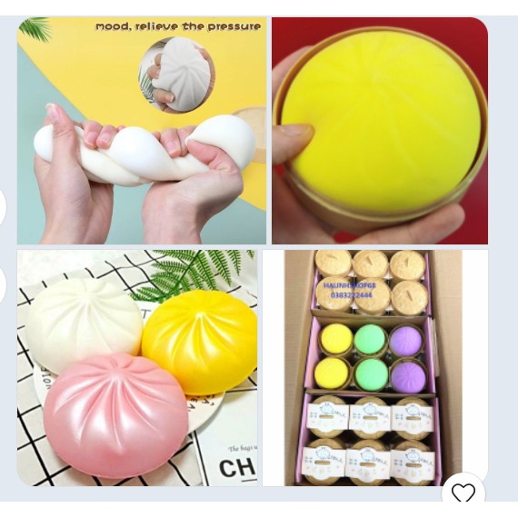 Bánh Bao Đồ Chơi Giảm Stress An Toàn,SQUISHY, MOCHI BÁNH BAO loại to 8.5cm, SIÊU DAI ĐƯỢC CHỌN MÀU