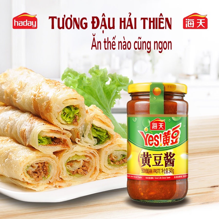 Tương đậu Hải Thiên hảo hạng thơm ngon đậm vị lọ 340g